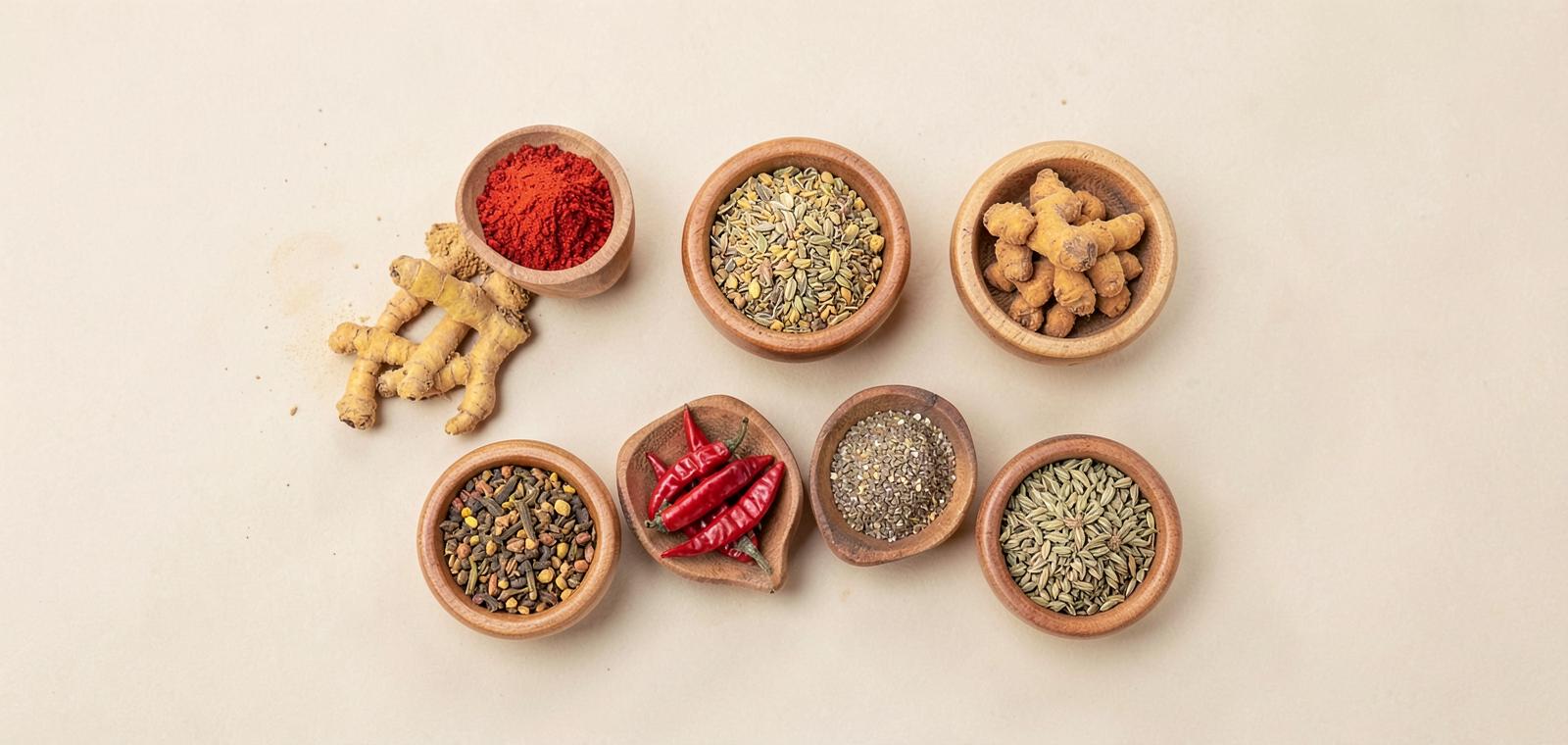 Natural Crops selection of pure spices